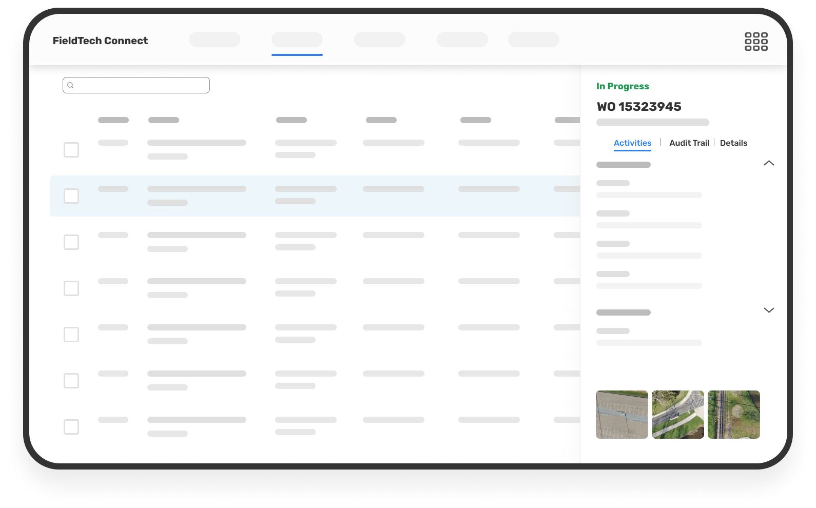 screenshot of MyWork Enterprise